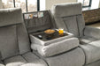 Mitchiner Fog Reclining Sofa with Drop Down Table - Gate FurnitureReclining Sofa