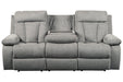 Mitchiner Fog Reclining Sofa with Drop Down Table - Gate FurnitureReclining Sofa