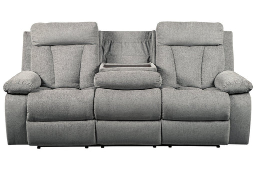 Mitchiner Fog Reclining Sofa with Drop Down Table - Gate FurnitureReclining Sofa