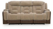 Mixed Motion Brownstone Power Reclining Sofa - PC8350415