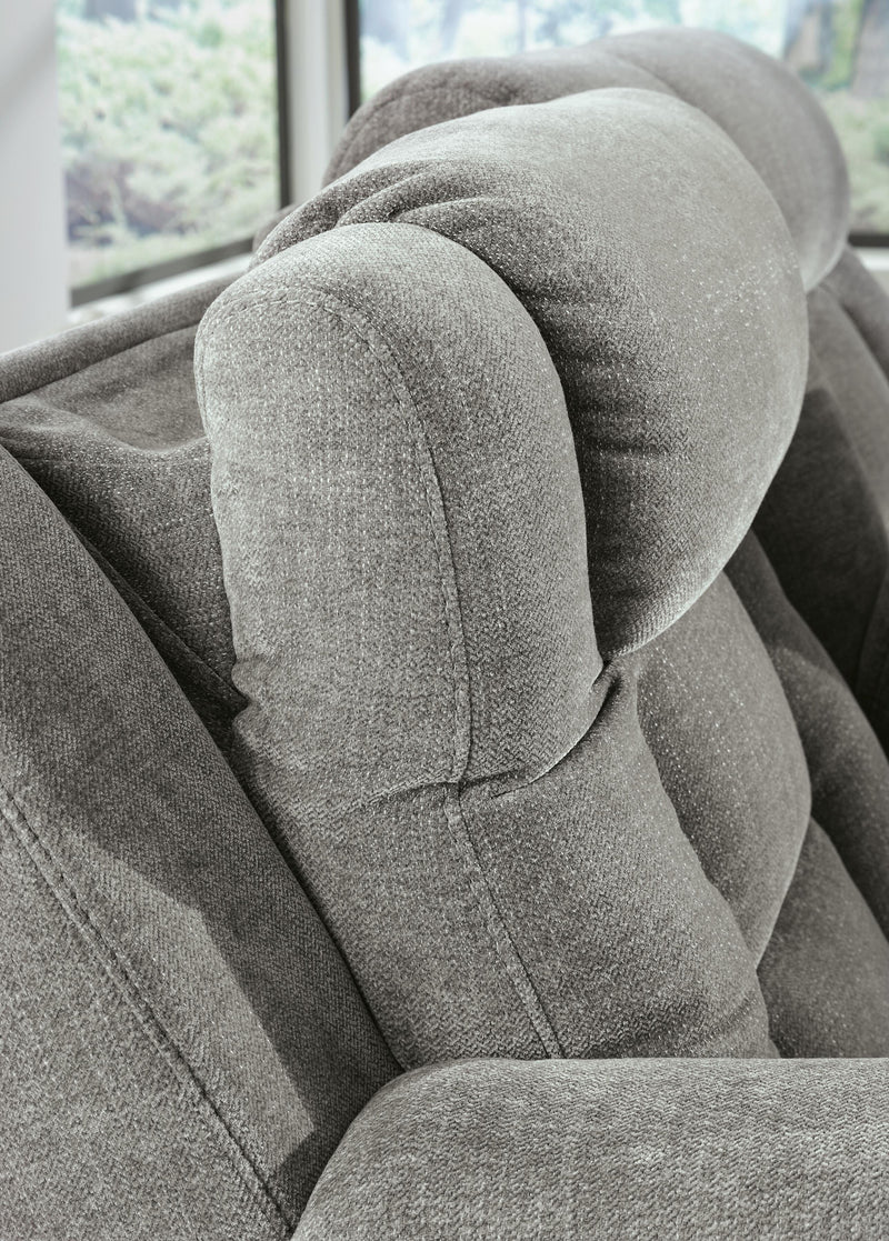 Mixed Motion Shadow Power Reclining Loveseat with Console - PC8350518