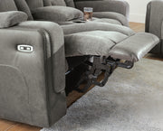Mixed Motion Shadow Power Reclining Loveseat with Console - PC8350518