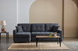 Mocca Sectional (Dupont Anthracite) 3 Pieces - Gate FurnitureSleeper Sectional