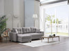 Mocca Sectional (Dupont Gray) 3 Pieces - Gate FurnitureSleeper Sectional