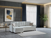 Mocca Sectional (Niva White) - 20MOC5K00300005