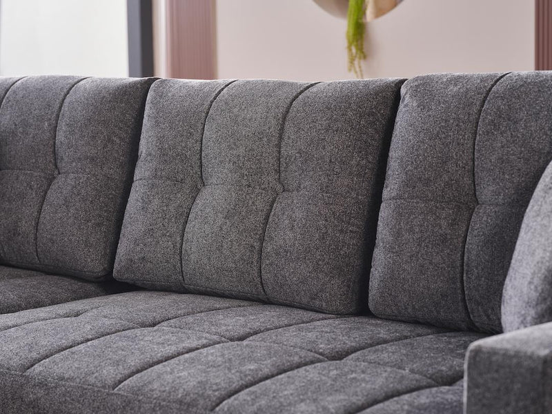 Mocca Sectional (Selma Gray)  3 Pieces - 11MOC5K0P20300002