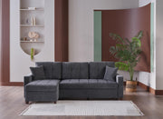 Mocca Sectional (Selma Gray)  3 Pieces - 11MOC5K0P20300002