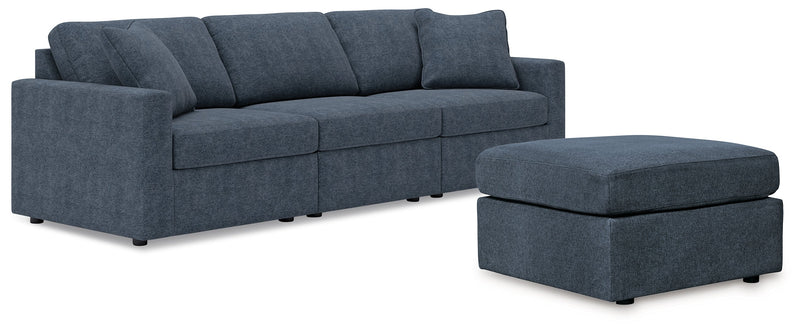 Modmax Ink 3 Piece Sectional with Ottoman - Lara FurnitureSectional