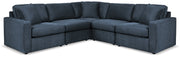 Modmax Ink 5 Piece Sectional with Ottoman - Lara FurnitureSectional