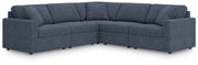Modmax Ink 5 Piece Sectional with Ottoman - Lara FurnitureSectional