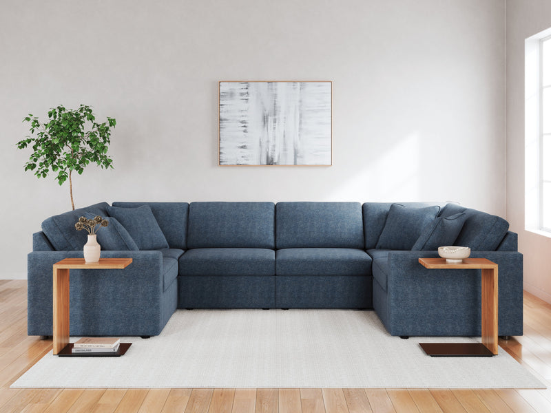 Modmax Ink 6 Piece Sectional with Ottoman - Lara FurnitureSectional