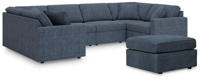Modmax Ink 6 Piece Sectional with Ottoman - Lara FurnitureSectional