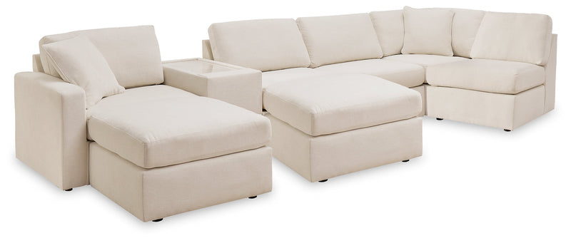 Modmax Oyster 6 Piece Sectional with Ottoman - Lara FurnitureSectional