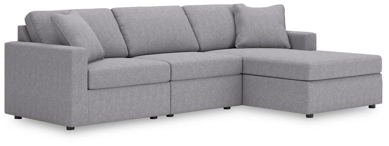 Modmax Granite 3-Piece Sectional Sofa Storage Chaise - 92104S79