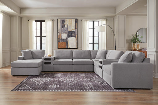 Modmax Granite 8-Piece Sectional with Storage Chaise and Audio Consoles - 92104S97