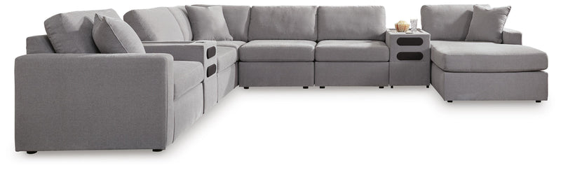 Modmax Granite 8-Piece Sectional with Storage Chaise and Audio Consoles - 92104S98