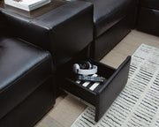 Modmax II Black 8-Piece Sectional with Chaise and Storage Consoles - 74305S42