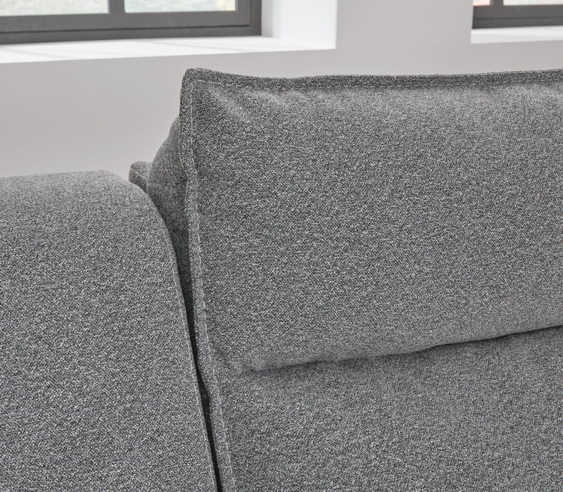 Modmax II Salt and Pepper 5-Piece Power Reclining Sectional with Chaise and Audio Consoles - 65906S15
