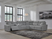 Modmax II Salt and Pepper 6-Piece Reclining Sectional with Console - 65906S36