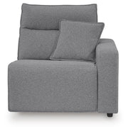 Modmax II Salt and Pepper 7-Piece Power Reclining Sectional with Audio Consoles - 65906S48