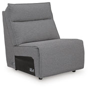Modmax II Salt and Pepper 8-Piece Power Reclining Sectional with Console - 65906S47