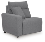 Modmax II Salt and Pepper Left-Arm Facing Power Recliner - 6590658