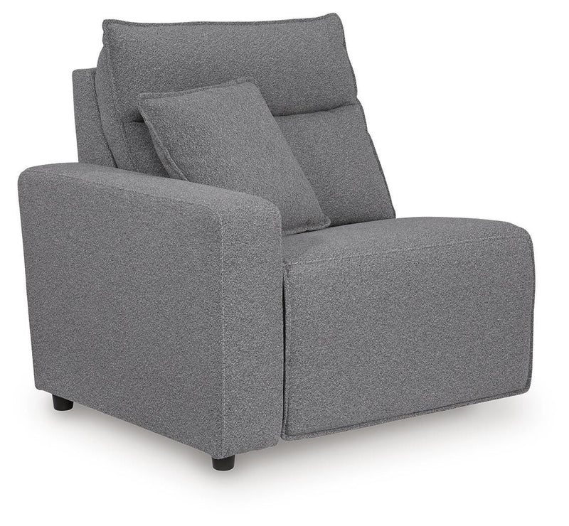 Modmax II Salt and Pepper Left-Arm Facing Power Recliner - 6590658