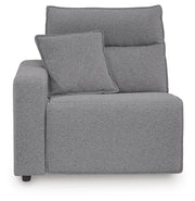 Modmax II Salt and Pepper Left-Arm Facing Power Recliner - 6590658