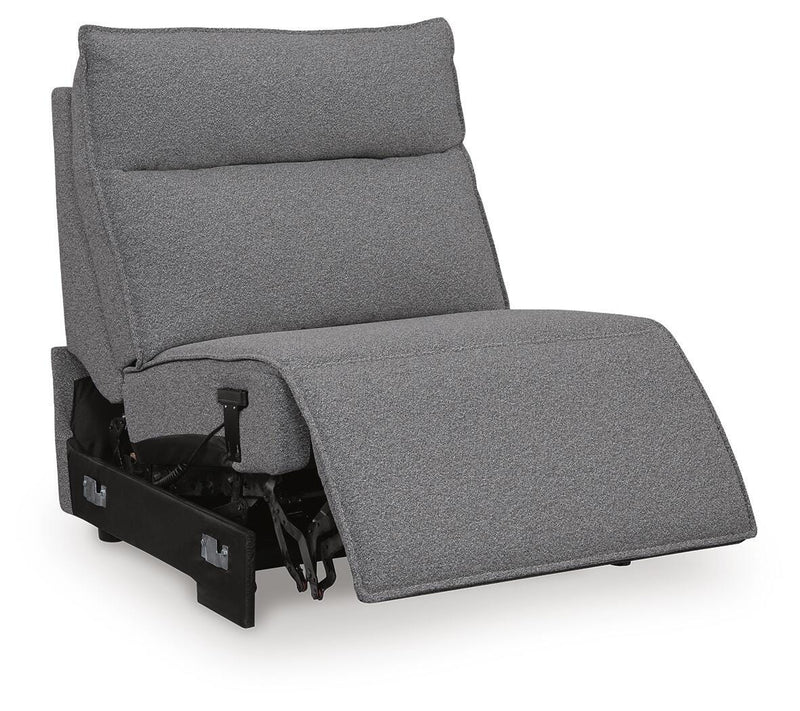 Modmax II Salt and Pepper Power Armless Recliner - 6590631