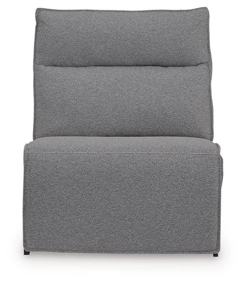 Modmax II Salt and Pepper Power Armless Recliner - 6590631