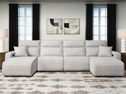Modmax II Stone 4-Piece Power Reclining Sectional with Chaise - 65907S11