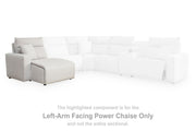 Modmax II Stone Left-Arm Facing Power Chaise - 6590779