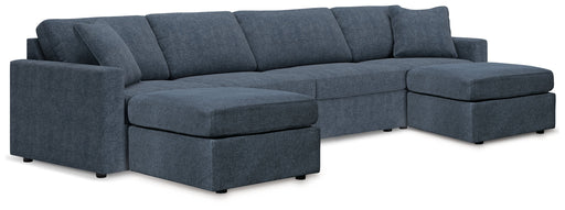 Modmax Ink 4 Piece Sectional with Double Ottoman - Gate FurnitureSectional