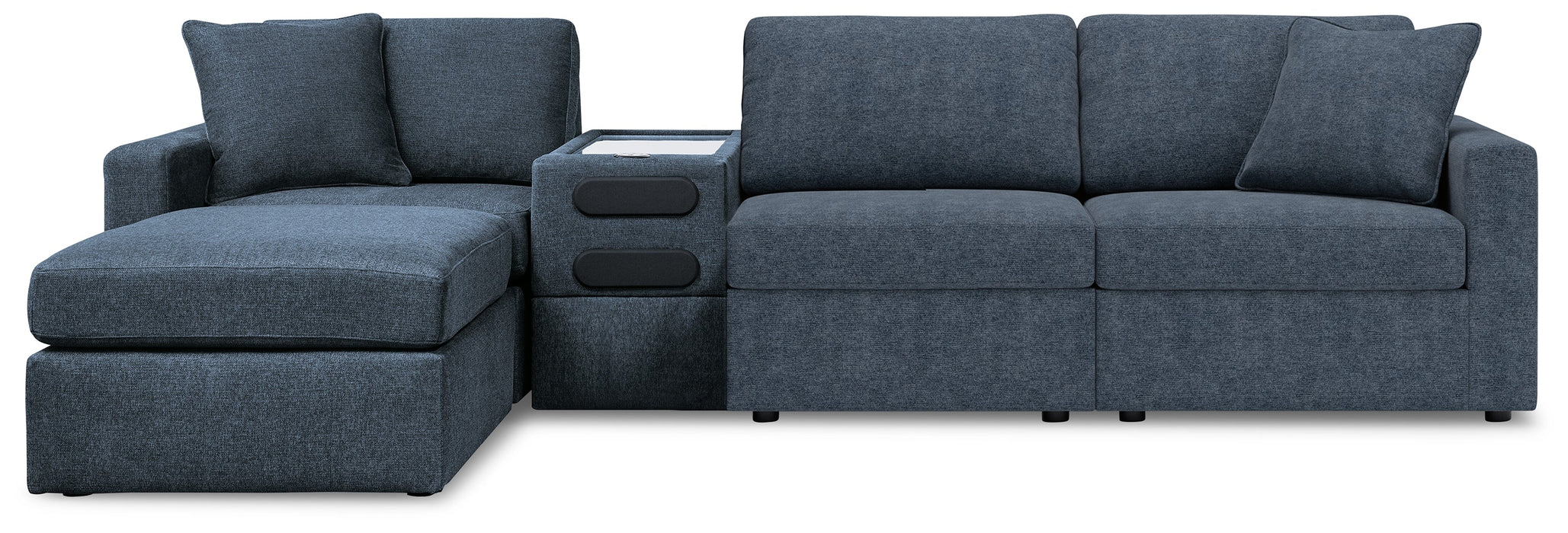 Modmax Ink 4 Piece Sectional with Ottoman, Console - Gate FurnitureSectional