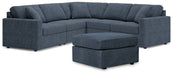 Modmax Ink 5 Piece Sectional with Ottoman - Gate FurnitureSectional