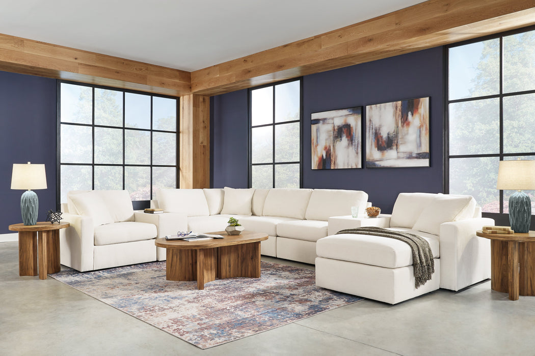 Modmax Oyster 6 Piece Sectional with Ottoman - Gate FurnitureSectional