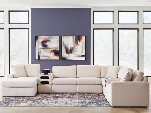 Modmax Oyster 8-Piece Sectional with Storage Chaise and Audio Consoles - 92103S97