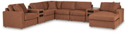 Modmax Spice 8-Piece Sectional with Storage Chaise and Audio Consoles - 92102S98