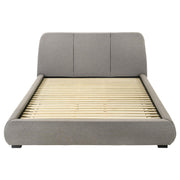 Mokena 46-inch Upholstered Eastern King Platform Bed Taupe - 310090KE