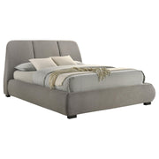 Mokena 46-inch Upholstered Queen Platform Bed Taupe - 310090Q