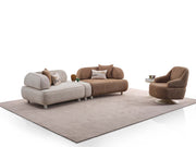 Mokka 4-pieces (Module Sofa & Sofa & 2 Chair) Livingroom in Cream - 200-ELI-MOK-KRL 504-33MBB