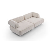 Mokka 4-pieces (Module Sofa & Sofa & 2 Chair) Livingroom in Cream - Brown - 200-ELI-MOK-KRL 104-KRL 504-33MBB