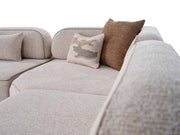 Mokka Sectional Sofa in Cream - 200-ELI-MOK-KRL 104-S