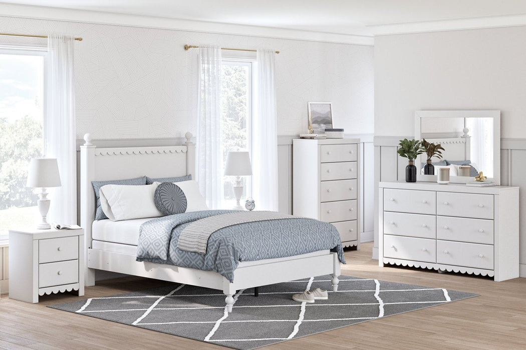 Mollviney White Youth Panel Bedroom Set - Gate FurnitureYouth Bedroom Set