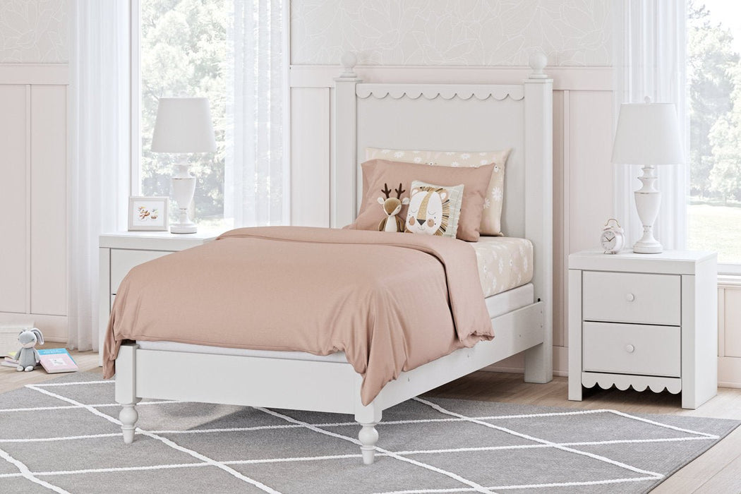 Mollviney White Youth Panel Bedroom Set - Gate FurnitureYouth Bedroom Set