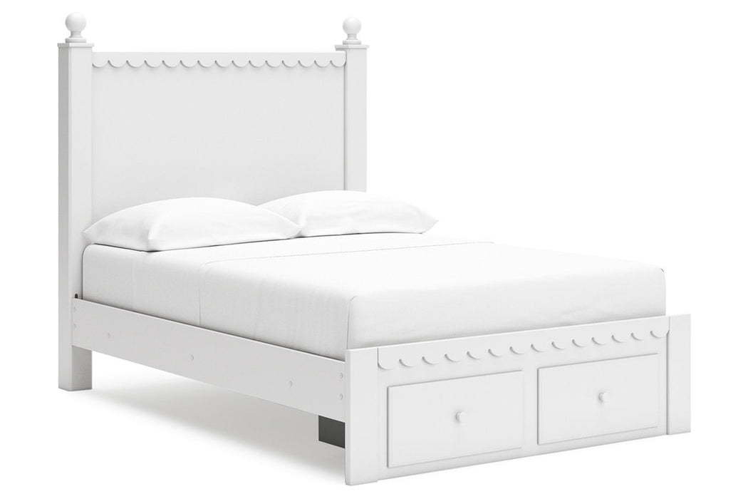 Mollviney White Youth Panel Storage Bedroom Set - Gate FurnitureYouth Bedroom Set