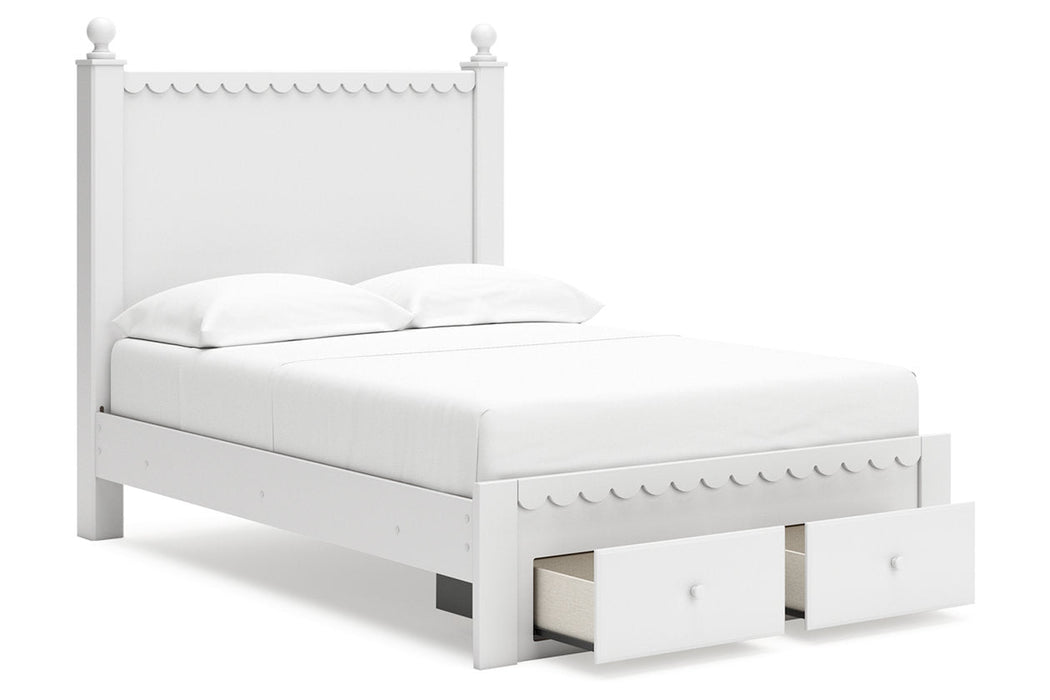 Mollviney White Youth Panel Storage Bedroom Set - Gate FurnitureYouth Bedroom Set