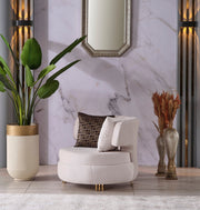Monaco 3-pieces (Sofa & Loveseat & Chair) Livingroom Set Cream in Cream - 101-MON-LV925-321