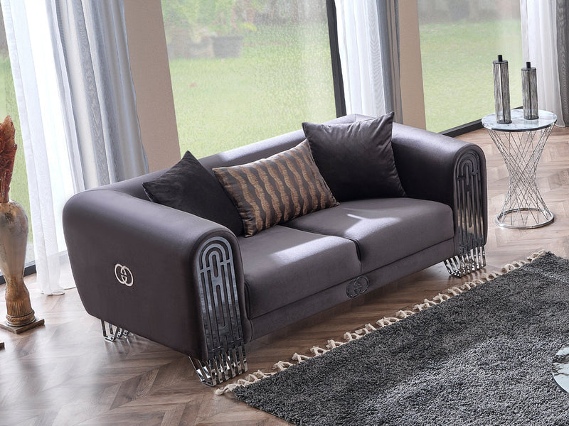 Monaco 73" Wide Rolled Arm Loveseat - Loveseat