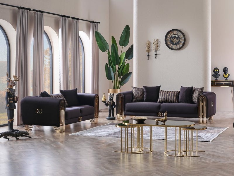 Monaco 73" Wide Rolled Arm Loveseat - Loveseat